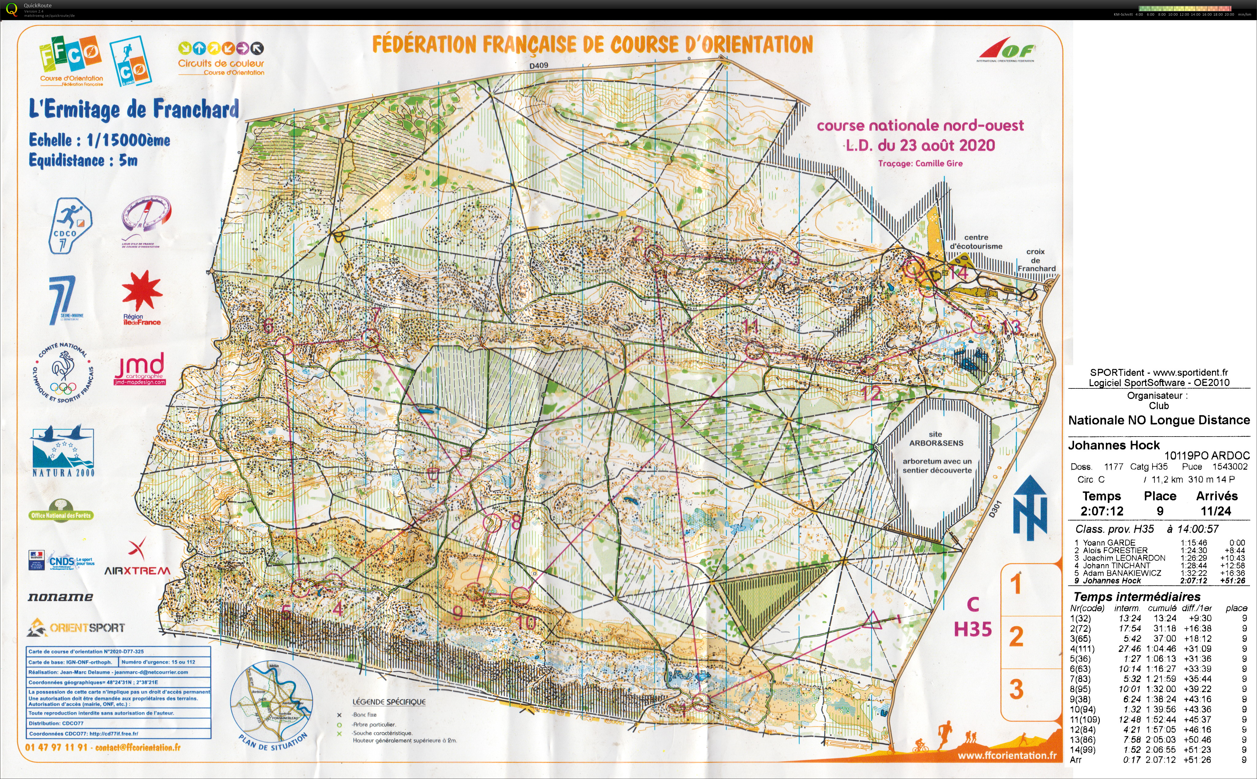 Course nationale L.D. Fontainebleau (23.08.2020)